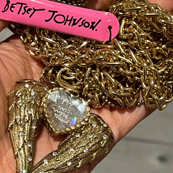 Betsy Johnson Fly With Me multi strand necklace - Picture 2 of 5